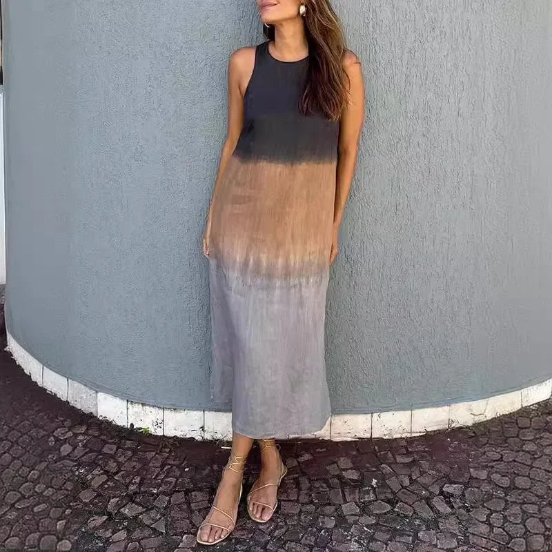 Vestido Feminino em Linho Sem Mangas – Leve, Soltinho e Elegante
